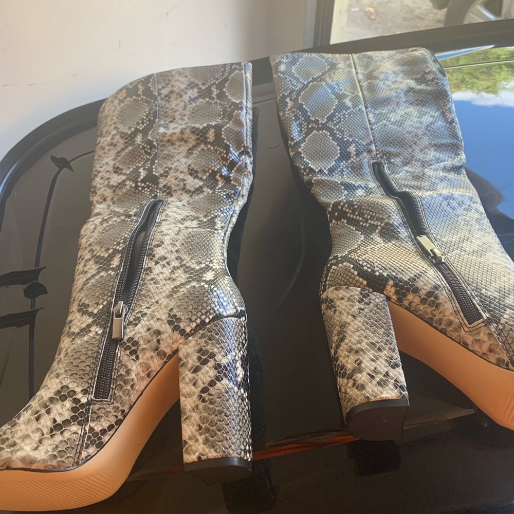 Snakeskin boots brand new